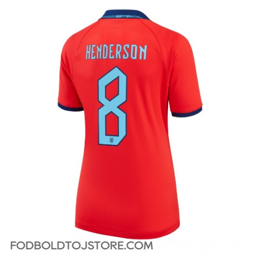 England Jordan Henderson #8 Udebanetrøje Dame VM 2022 Kortærmet